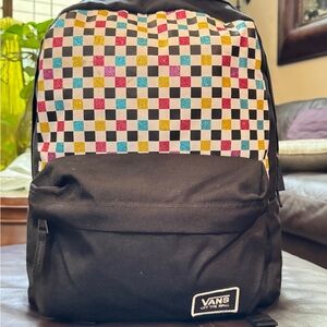 ✅NEW “Vans Off the Wall” Multicolor Checkered Backpack
